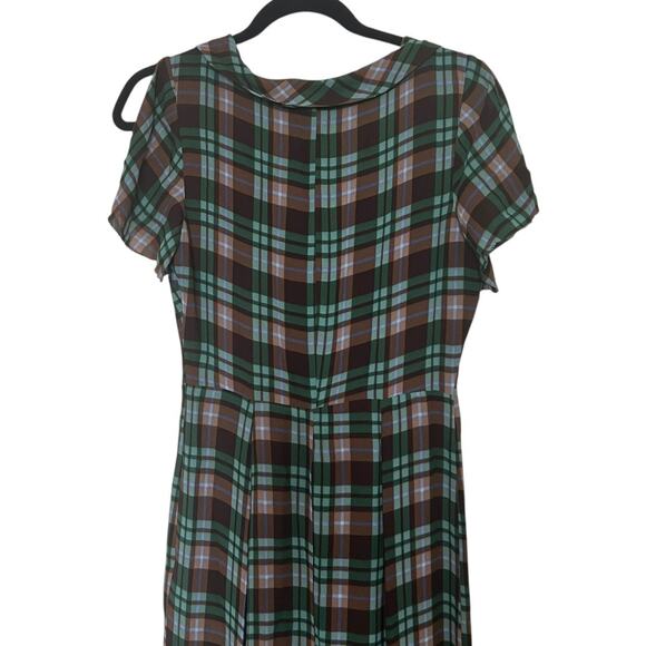 Reformation Talleen Dress In Moreno Plaid Size 2 - Picture 5 of 12
